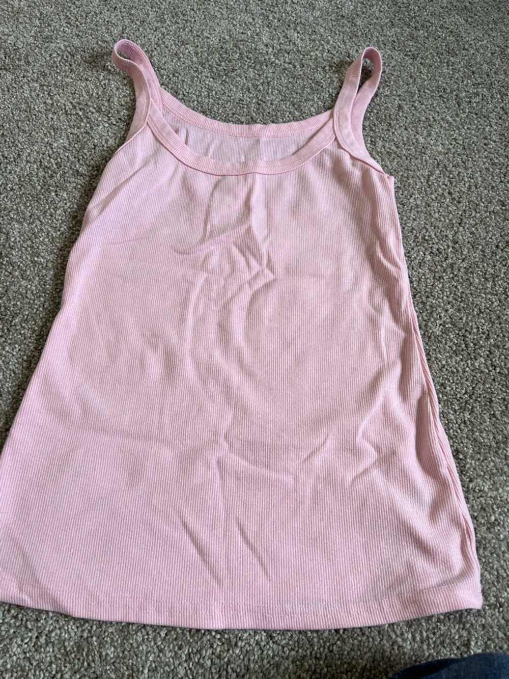 Light pink basic ribbed tank - Picture 2 of 3